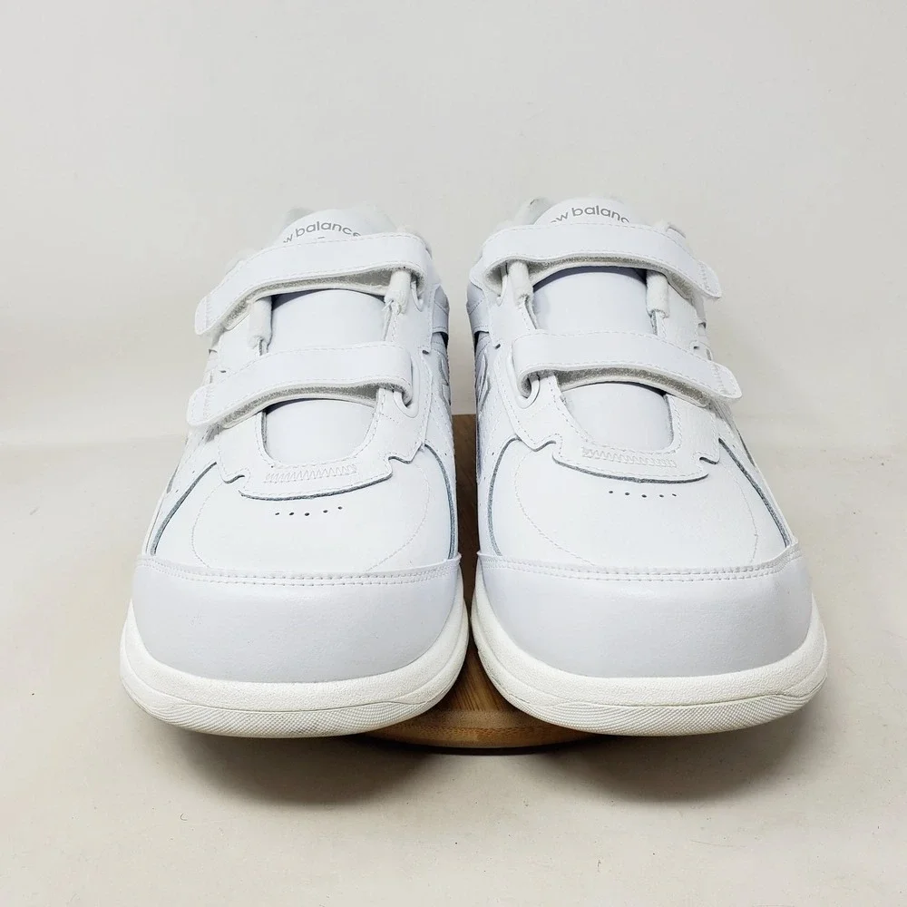 New Balance 577 Shoes Mens 11.5 2E WIDE White Classic Straps Comfort Sneaker